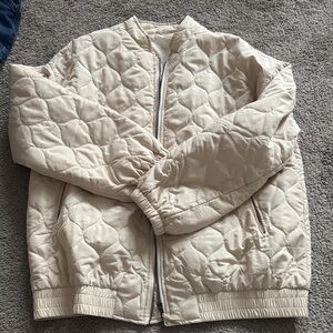 Women’s  Cream Quilted Jacket